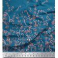 thumbnail image 2 of Soimoi Polyester Crepe Fabric Leaves & Berries Panel Print Fabric by The Yard 42 Inch Wide, 2 of 5