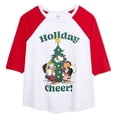 thumbnail image 3 of Peanuts Women's Plus 3/4-Sleeve Holiday T-Shirt, 3 of 3