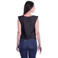 thumbnail image 3 of Moomaya Hauts Sans Manches en Jersey de Coton à Volants Femmes Blouse d'Été Imprimée Femmes, 3 of 4