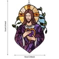 thumbnail image 3 of Je Sus S Un Catcher Acrylic Stained Glass Window Hanging for Home Holiday Decorations, 3 of 4