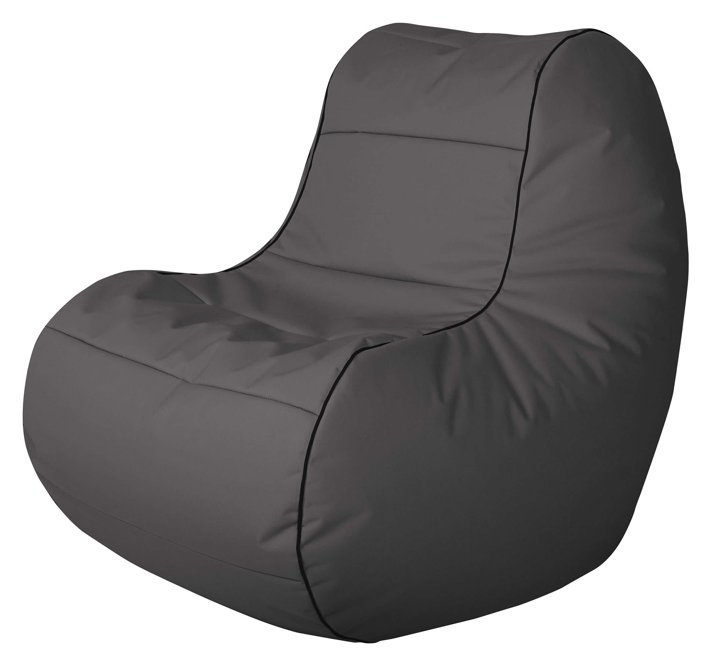 Fauteuil poire imperméable ChillyBean gris de Gouchee Home – Tissu polyester Oxford durable avec doublure en PVC, rembourrage en billes de polystyrène, convient aux adultes et aux adolescents