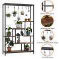 thumbnail image 3 of Support pour Plantes d'Intérieur à 5 Niveaux, Haut 70,9 Pouces, Grande Étagère Métallique pour Plantes avec Crochets Suspendus, Présentoir Polyvalent, Organisateur de Pots de Bonsaï pour Jardin, Balcon, Salon, 3 of 10