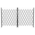 thumbnail image 1 of GloryStar Metal Retractable Security Gate, Folding Fence with Waterproof Rust-Proof Finish, 360° Wheels and Foot Lock for Garden or Home, 1 of 7