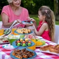thumbnail image 4 of Baking Trays & Trays Party Tray 3 Tier Elegant Serving Tray With Minimal Storage Foldable Design For Sandwiches Cakes Cheese Meat, 4 of 8
