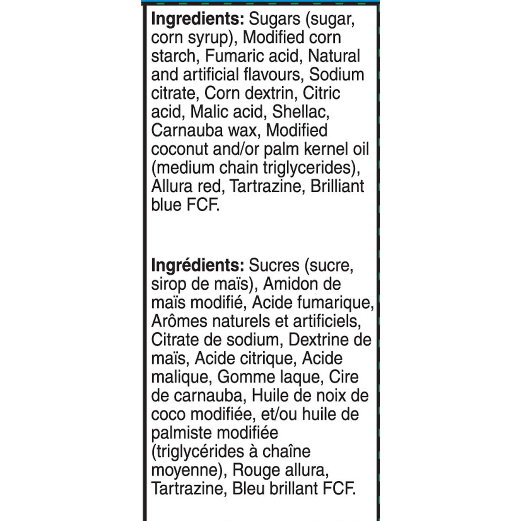 Bonbons a macher Mike and Ike Explosion de Baies Sauvage 120g Sans Gras Sans Gluten