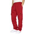 thumbnail image 2 of Men‘S Casual Solid Jogging Elastic Mid Waisted Sports Pants With Pockets Streetwear, 2 of 9