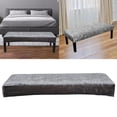 thumbnail image 3 of Bench Cover Elastic Chair Covers Seat Protector for Living Room Hotel Decor Dark Dark Gray, 3 of 8