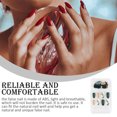 thumbnail image 2 of relayinert False Nail Removable Wearable Simple to Apply Smooth Surface Various Shapes Fake Fingernail Strong Viscosity Charming Paster 21, 2 of 7