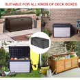 thumbnail image 3 of 2X Outdoor Deck Box Cover with Zipper Waterproof Garden Storage Box Cover Patio Storage Container Protective Cover Small, 3 of 8