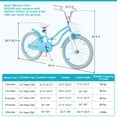 thumbnail image 3 of Prorider Vélo pour Enfants 20 Pouces avec Guidon et Selle Réglables en Hauteur, Frein à Main et Frein à Rétropédalage, Bleu, 3 of 9