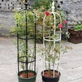 thumbnail image 4 of Plant Vine Rack Climbing Frame Obelisk Trellis Set Gardening Tools Household Spliced Steel Black Garden Tower Support, 4 of 5