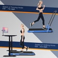thumbnail image 4 of SuperFit 2.25HP 2 in 1 Folding Under Desk Treadmill Remote Control APP, 4 of 9