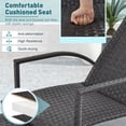 thumbnail image 5 of Gymax 2PCS Outdoor Chaise Lounge Rattan Recliner w/ Retractable Ottoman for Patio, 5 of 5