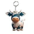 thumbnail image 1 of Cow Pendant Keychain Acrylic Animal Charm for Keys Bags Phones 1 Piece, 1 of 1