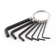 thumbnail image 1 of Unique Bargains L Shape Hexagonal Hex Key Wrench Spanners 7 in 1 Set w Keyring, 1 of 1