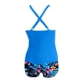thumbnail image 4 of Maillots de Bain Tankini pour Femmes 2026 Décontracté Modeste Haut Croisé à Col en V Profond avec Short de Bain Maillots de Bain pour Femmes 2 Pcs, 4 of 5