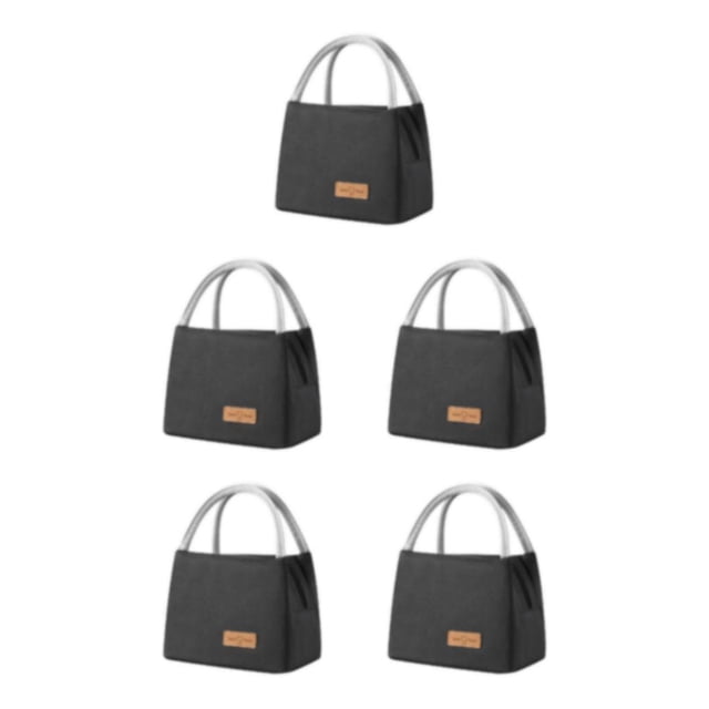Ruiboury Multi-Purpose Thermal Companion For Picnics Large Capacity Picnic Bags Large+Black 5Set