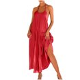 thumbnail image 2 of lSLJS Robe Plissée pour Femme pour Vacances à la Plage Robe Longue, Robe d'Été Robes de Plage, 2 of 9