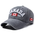thumbnail image 1 of LILELIS Canada Baseball Cap Canada Day Embroidered Maple Leaf Flag Adjustable Hat Light Gray One Size, 1 of 8