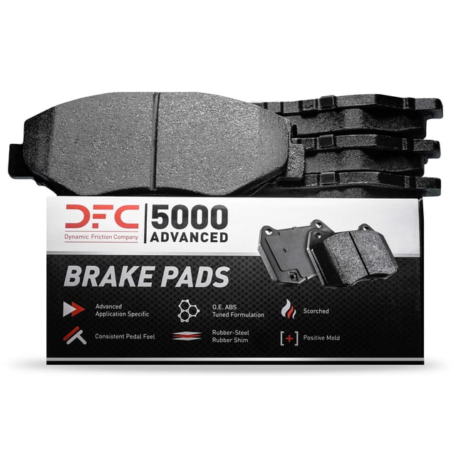 Dynamic Friction Company Front 5000 Advanced Brake Pads| Hardware Included| Automotive Replacement Brake Pads| Fits 1981-1988 Toyota Cressida; 1984-1995 Toyota Pickup