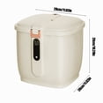 thumbnail image 3 of EGNMCR Airtight Rice Dispenser Cover Rice Bucket For Cereal Grain Flour Rice Beans Pet Food CountertopLarge Rice Storage Container With Lid Proof Household Cereal Rice Storage, 3 of 7