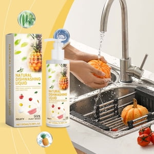 CQCYD Fruit et plus propre aux légumes 100ml, Dégraissant de savon naturel enzymatique, Nettoyeur de cuisine multi-usages pour produire le lavage, l'enlèvement des taches, doux et sûr pour la famille