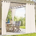thumbnail image 1 of LSLJS Rideaux d'Extérieur pour Patio Imperméables Moustiquaire de Fenêtre Terrasse Pavillon Extérieur Écran Transparent Rideau d'Extérieur 83.85x51.96 Po, 1 of 6