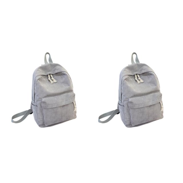 Decodeary Durable Backpack For School And Travel Comfortable And Sturdy Fashion School Bag LightGray 2Set