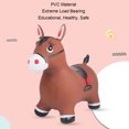 thumbnail image 4 of Bouncy Pals for Toddlers, Brown Bouncy Horse Hopper Ride On Inflatable  for Boys Girls, 4 of 7