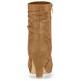 thumbnail image 4 of Unique Bargains Bottes à Talons Hauts Plateforme à Fermeture Éclair à la Cheville pour Femmes, 4 of 7