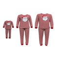 thumbnail image 1 of MesaSe Matching Family Christmas Parent-child Pajamas Suits  Santa Stripes Tops+Pants Set, 1 of 6