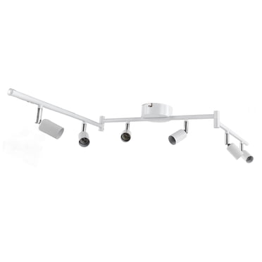 Trousse d'Éclairage de Rail, Lumière de Rail Rotative 85-265 V Remplaçable à 90° Réglable pour Salon pour Cuisine Blanc