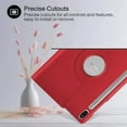 thumbnail image 5 of Tasnim Rotating Case for Samsung Galaxy Tab S10 Lite/ S10 FE/ S9 FE 5G 10.9 Inch/Tab S9 11 Inch Case With Screen Protector Multi-Angle Viewing Protective Cover - Red, 5 of 5
