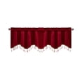 thumbnail image 2 of Chmadoxn Home Decor, Room Decor, Wall Decor Elegant Fringed Window Curtains Patterned Rod Panels Stylish Short Drapes For Home Decor Curtains Curtains, 2 of 6