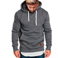 thumbnail image 2 of Kcodviy Mens Casual Hoodie Splicing Oversize Hoodies Sweatshirt Men Large Size Sweater Cookies Hoodie Rose Hoodie Note Hoodie Sweatshirt Dress Men Hoodie, 2 of 5