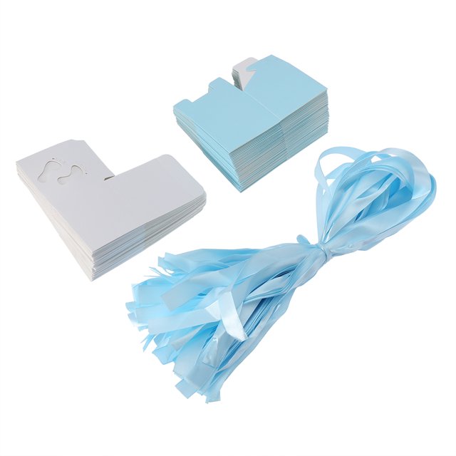 Cute Wedding Favor Boxes, 3 Colors Baby Footprint Pattern Party Favor Candy Box, 50pcs For Holding Small Gifts For Holding Candy