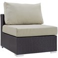 thumbnail image 3 of Modway Collection Convene 7-Piece Outdoor Patio Furniture Sectional, Beige, 3 of 8