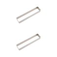 thumbnail image 1 of Youkk Anti Rust Cake Mold Durable And Long-lasting Stainless Steel Cookie Rectangle Shapes Stainless Steel Long square large size 2Set, 1 of 6