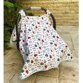 thumbnail image 3 of Vera Dizzy 100% Cotton Baby Car Seat Cover (Light Blue Doggie), 3 of 4
