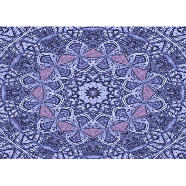 Ahgly Company Machine Washable Indoor Rectangle Transitional Purple Mimosa Purple Area Rugs, 5' x 8'