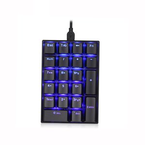 Motospeed K23 clavier USB Clavier mécanique numérique filaire 21 Clés Blue Backlight avec OUTEMU Commutateur bleu