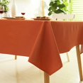 thumbnail image 1 of Dabuda Rectangle Tablecloth Waterproof Polyester Table Cloths Wrinkle-Free Washable Table Cover for Dining,picnic,Party,Buffet,Wedding,Indoor and Outdoor (Orange, 55×78 Inch), 1 of 7