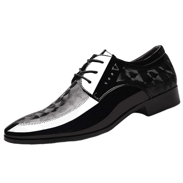 RKSTN Chaussures Habillées pour Hommes Mode Décontractée à Bout Pointu Chaussures en Cuir Confortables Chaussures Décontractées Chaussures en Cuir pour Hommes
