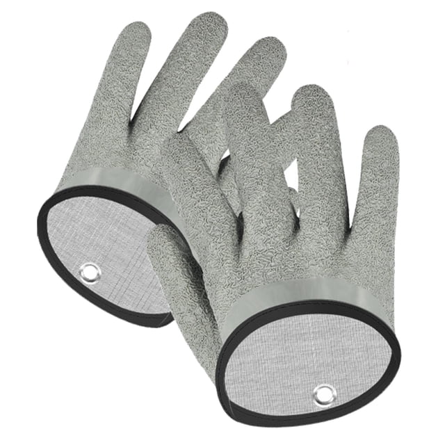 Fishing Gloves Nonslip Quick Hunting Gloves Cut Resistant Waterproof Gray