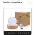 thumbnail image 2 of Transemion Wood Bedside Light With Delicate Pattern Suitable For Bedroom Or Cafe Deers Ball Night Light Home A, 2 of 6