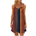 thumbnail image 2 of Ovzne Robes d'Été pour Femmes Robe Femme Mode Robe Décontractée Imprimée Sans Manches Robe d'Été Imprimée Liquidation, 2 of 5