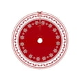 thumbnail image 1 of Christmas Tree Skirt Snowflake Reindeer Digital Christmas Tree Skirt Surround with Polyester Ornament Decoration Christmas Tree Decorations, 1 of 6