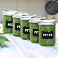 thumbnail image 3 of HLONK Chalkboard Labels  150 Pcs Black Reusable Waterproof Labels Stickers with 1 White Chalk Markers  Kitchen Pantry Sticker Labels for Containers  Mason Jars  Condiments  Food Storage, 3 of 9