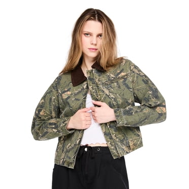 No Boundaries Women's Boxy Oversized Barn Jacket