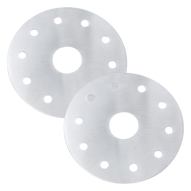 Stainless Steel Heat Diffuser Plate for Induction Cooker Kitchen Use Silver 2pcs